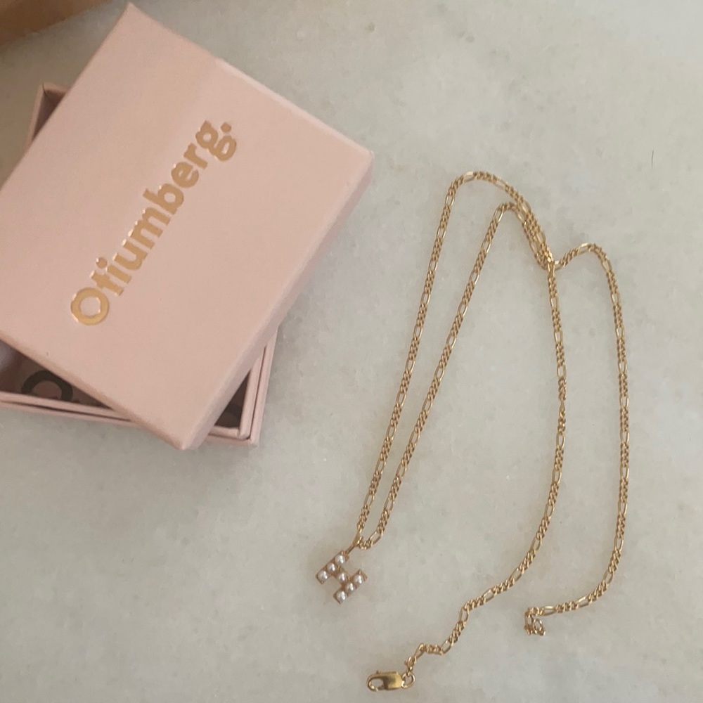 Otiumberg 10k Gold H Pearl Necklace
